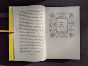 1952 copy of The Easter Book Of Legends And Stories - fourth Edition -illustrated by Pamela Bianco - The First Easter