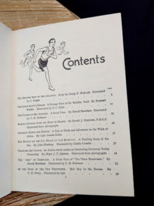 Contents page 1 of 2 - The Canadian Boys Annual - edited by Williams H. Darkin - Undated