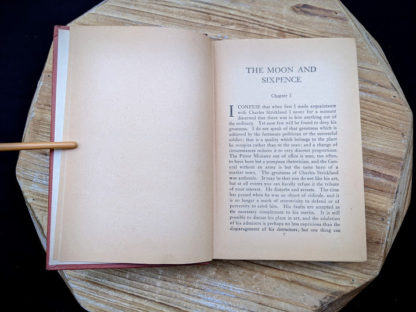 First Chapter inside a 1943 copy of The Moon and Sixpence by W. Somerset Maugham - Photo-Play Edition