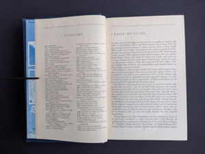 Glossary page inside a 1946 copy of My Three Years With Eisenhower By Harry C Butcher