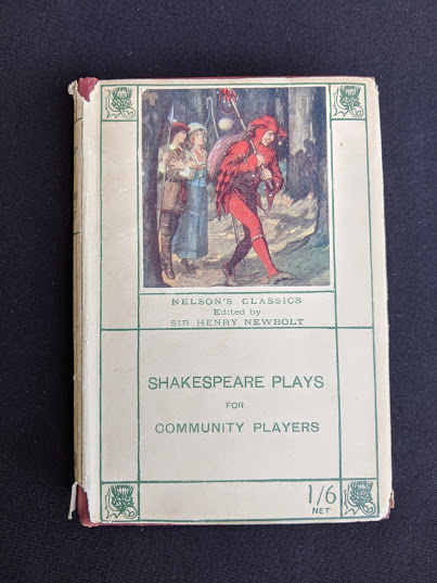 Shakespeare Plays for Community Players Pocketbook - Nelsons Classics - Original Dustjacket - Circa 1920s