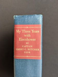 Upper spine view - 1946 My Three Years With Eisenhower By Harry C Butcher