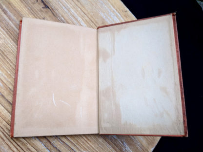 back pastedown and endpaper inside an Undated copy of Lady Patience - A Story for Girls by F.S. Hollings - Blackie and Sons Limited