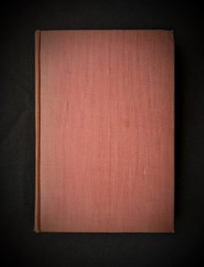 backside of a 1945 First Edition The Peacock Sheds His Tail by Alice Tisdale Hobart