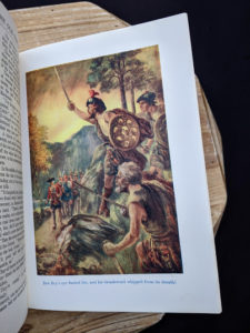 colour illustration inside a copy of The Canadian Boys Annual - edited by Williams H. Darkin - Undated
