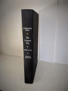 1959 copy of The Longest Day June 6 1944 by Cornelius Ryan - Simon & Schuster - spine view