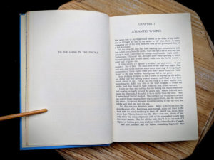 Chapter 1 inside a 1946 copy of Saints Devils and Ordinary Seamen Life on the Royal Canadian Navys Lower Deck - second printing