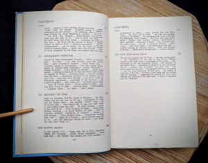 Contents page 3 of 3 inside a 1946 copy of Saints Devils and Ordinary Seamen Life on the Royal Canadian Navys Lower Deck -second printing