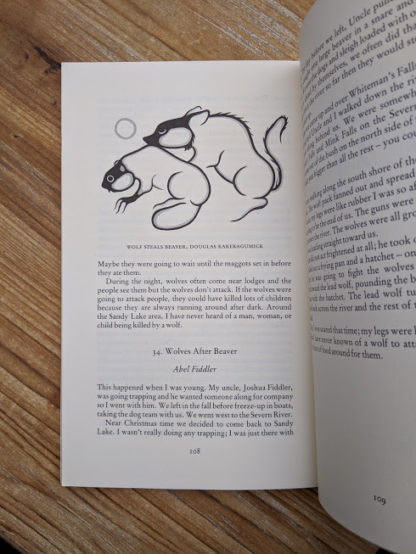 Wolf steals Beaver - 1985 Legends from the Forest told by Thomas Fiddler -edited by James R Stevens