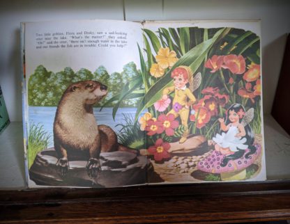 illustrations inside a 1973 copy of Journey to the Blue Lake - The Adventures of Dinky and Flora