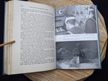 photographs inside a 1946 copy of Saints Devils and Ordinary Seamen Life on the Royal Canadian Navys Lower Deck - second printing