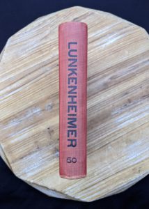 spine view - 1912 copy of The Lunkenheimer Company Catalogue Number 50