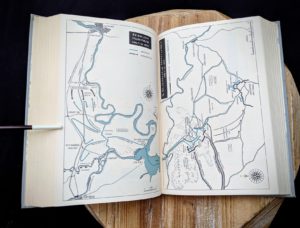 Map of Bermuda hundred in 1864 inside a 1965 copy of Never Call Retreat - The Centennial History of the Civil War by Bruce Catton - Volume Three
