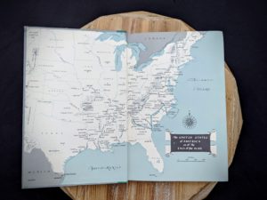 front pastedown and endpaper inside a 1965 copy of Never Call Retreat - The Centennial History of the Civil War by Bruce Catton - Volume Three