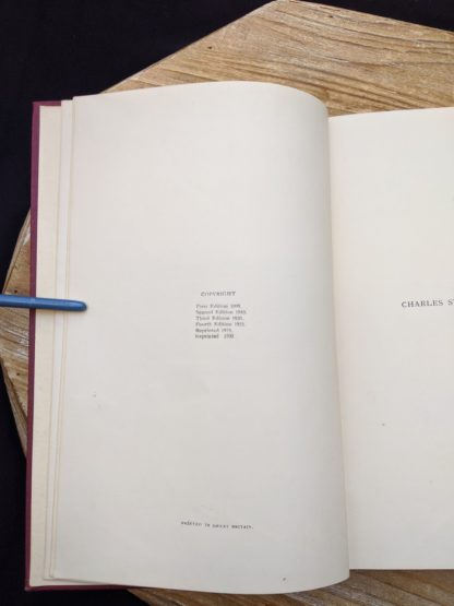 Copyright page inside a 1930 copy of The Philosophical Theory of the State by Bernard Bosanquet