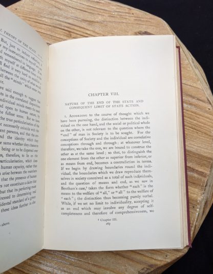 Nature of the end of the State and Consequent Limit of the State Action - 1930 copy of The Philosophical Theory of the State by Bernard Bosanquet