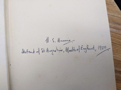 Signature of H. S. Harris up close inside a 1930 copy of The Philosophical Theory of the State by Bernard Bosanquet