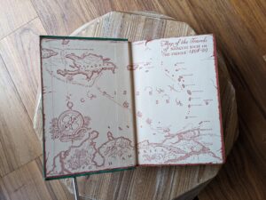 Front pastedown and endpaper - 1940 To the Indies by C.S Forester - first edition