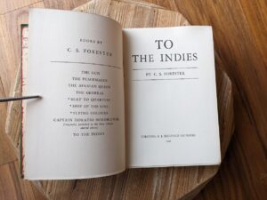 Title page -1940 To the Indies by C.S Forester - first edition