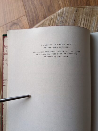 copyright page up close - -1940 To the Indies by C.S. Forester - first edition