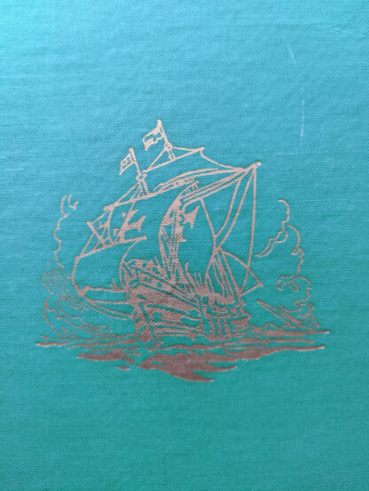 gold gilt decoration on cover of a 1940 To the Indies by C.S. Forester - First Canadian Edition - published by S.J. Reginald Saunders