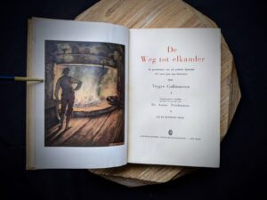 1935 De Weg tot Elkander by Trygve Gulbranssen - title page- third book of the trilogy - First Edition