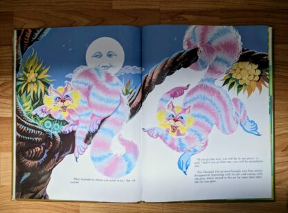 illustration of the Cheshire cat - 1985 Alice in Wonderland - Ottenheimer Publishers - Printed in Italy