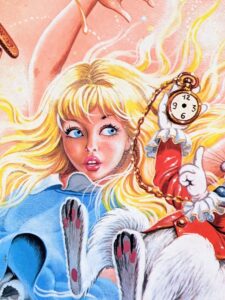 title page up close - 1985 Alice in Wonderland - Ottenheimer Publishers - Printed in Italy