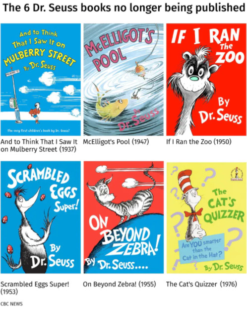 6 Dr. Seuss Books Pulled From Publication