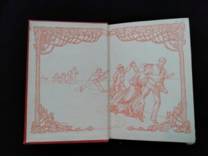 Front pastedown and endpaper inside a 1904 The Day of the Dog by George Barr McCutcheon - First Edition