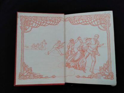 Front pastedown and endpaper inside a 1904 The Day of the Dog by George Barr McCutcheon - First Edition