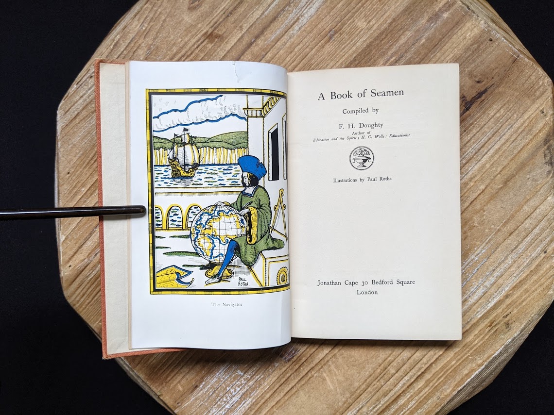1929 A Book of Seamen by F. H. Doughty - Title page - First Edition