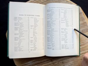 Index to Scientific Names - 1939 Wild Flowers of the Northern States and Canada by Arthur Craig Quick