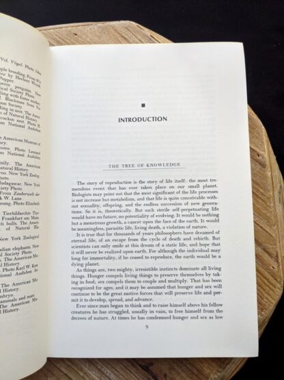 Introduction inside a 1965 copy of The Sex Life of the Animals by Herbert Wendt - First Printing