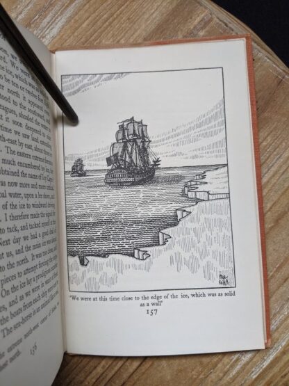 illustration of a ship close to ice in a 1929 copy of A Book of Seamen by F. H. Doughty - First Edition