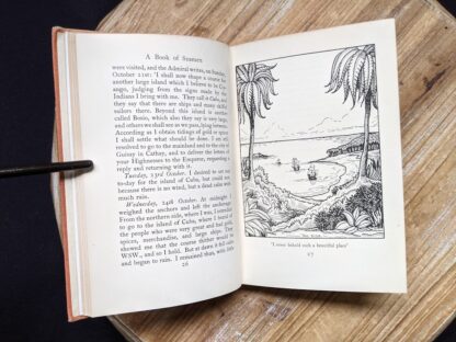 illustration of ships in tropics inside a 1929 A Book of Seamen by F. H. Doughty - First Edition