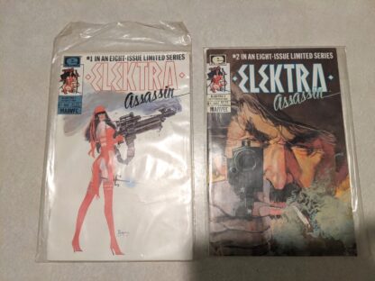 ELEKTRA ASSASSIN #1 & 2 - MARVEL - 1986