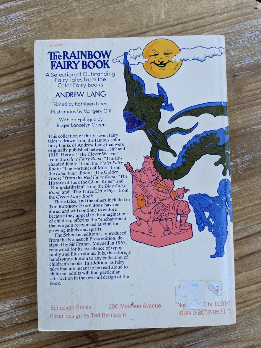 1977 The Rainbow Fairy Book A Selection of Outstanding Fairy Tales