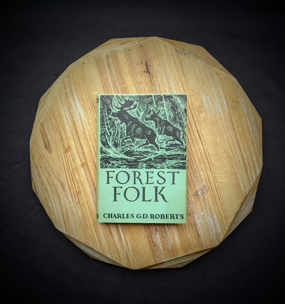 original dustwrapper on a 1949 copy of Forest Folk by Charles G. D. Roberts - First edition