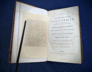 1845 The Life of our Lord and Saviour Jesus Christ by Rev. John Fleetwood -Title Page