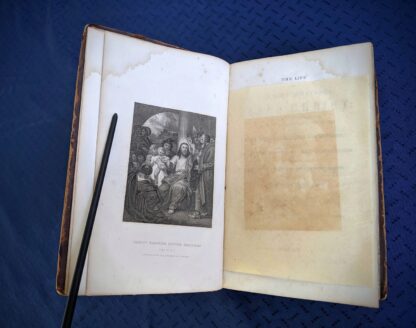 1845 The Life of our Lord and Saviour Jesus Christ by Rev. John Fleetwood -lithograph adjacent to title page