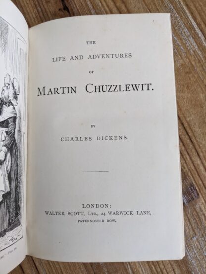 Title Page up close - The Life and Adventures of Martin Chuzzlewit by Charles Dickens - Circa 1880's - undated
