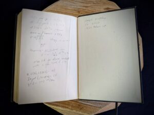 back pastedown and endpaper - 1947 Water Supply and Sewerage by Ernest W. Steel - second Edition