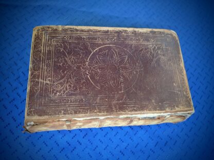 front panel and spine edge - 1845 The Life of our Lord and Saviour Jesus Christ - by Rev John Fleetwood