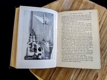 photograph of the Grand Canal inside a 1932 copy of The Flying Carpet by Richard Halliburton - First Edition