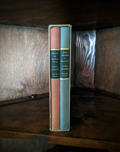 1946 Alice’s Adventures in Wonderland and Through The Looking-Glass - Two Volumes - by Lewis Carroll. Published by Random House, New York - Special Edition
