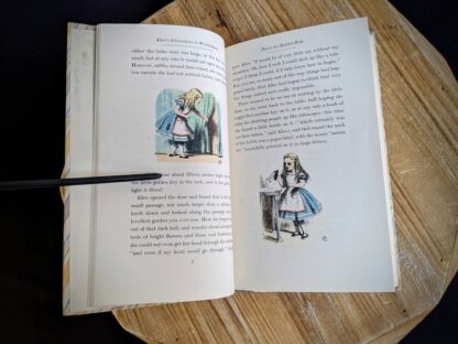 Colour illustrations by John Tenniel inside a 1946 Alice’s Adventures in Wonderland - Two Volumes - by Lewis Carroll. Published by Random House, New York - Special Edition