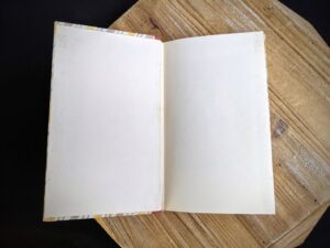 front pastedown and endpaper inside a 1946 Alice’s Adventures in Wonderland and Through The Looking-Glass - Two Volumes - by Lewis Carroll. Published by Random House, New York - Special Edition