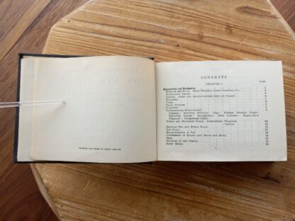 1st page of the Table of Contents - 1936 Ships and the Sea by Talbot-Booth - second edition