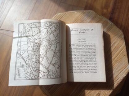 Fold out map adjacent to Chapter 1 page - 1913 Twenty Centuries of Paris by M.S.C Smith - Second Printing